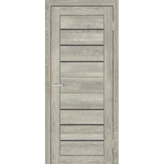 Doors колекція Смарт модель С 034 покриття екошпон дуб димчатий чорне скло Doors колекція Смарт модель С 034 покриття екошпон дуб димчатий чорне скло