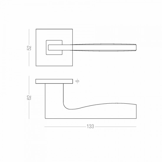 Z-1220/E20 ручка на розетці FRIO SLIM - Чорний Z-1220/E20 ручка на розетці FRIO SLIM - Чорний