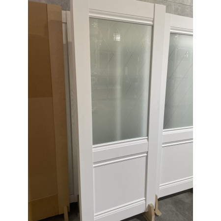   Stildoors Капітал  02 білий матовий зі склом