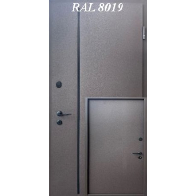 Вхідні двері ФОРТ Strimeх  NAUTILUS  оцинкована сталь з полімерним покриттям RAL RAL 8019/8019
