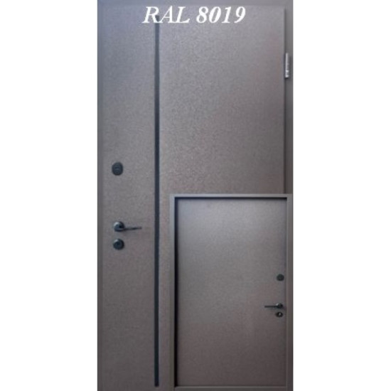 Вхідні двері ФОРТ Strimeх  NAUTILUS  оцинкована сталь з полімерним покриттям RAL RAL 8019/8019