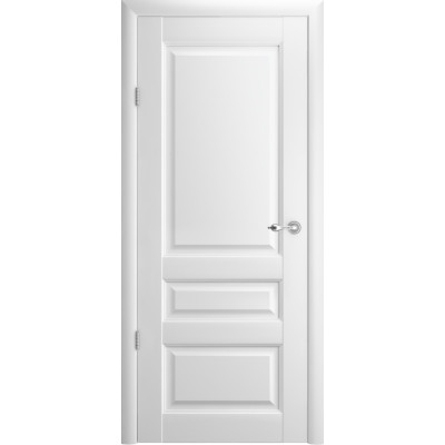  Luxdoors модель Лувр колір білий вініл глухе полотно