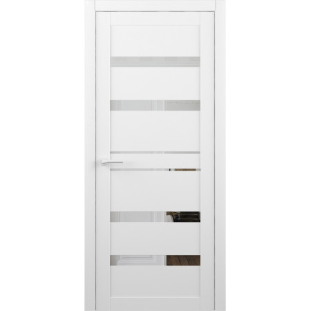 Luxdoors модель Дрезден колір білий вініл з дзеркалом на 2 сторони Luxdoors модель Дрезден колір білий вініл з дзеркалом на 2 сторони