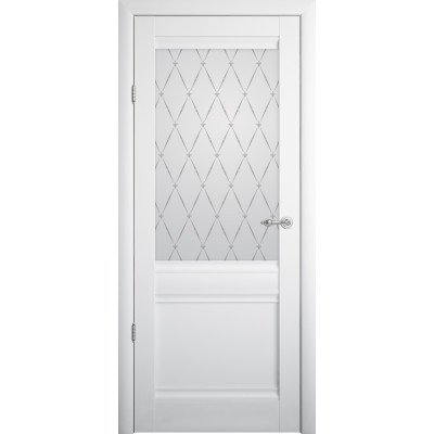  Luxdoors модель Рим колір білий вініл зі склом