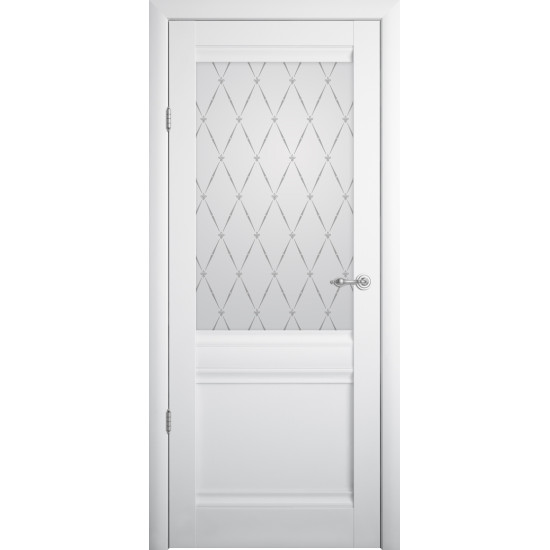  Luxdoors модель Рим колір білий вініл зі склом