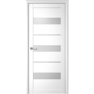  Luxdoors модель Прага колір білий вініл зі склом
