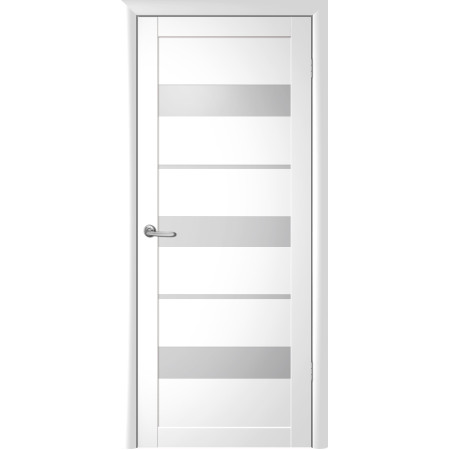 Luxdoors модель Прага колір білий вініл зі склом Luxdoors модель Прага колір білий вініл зі склом