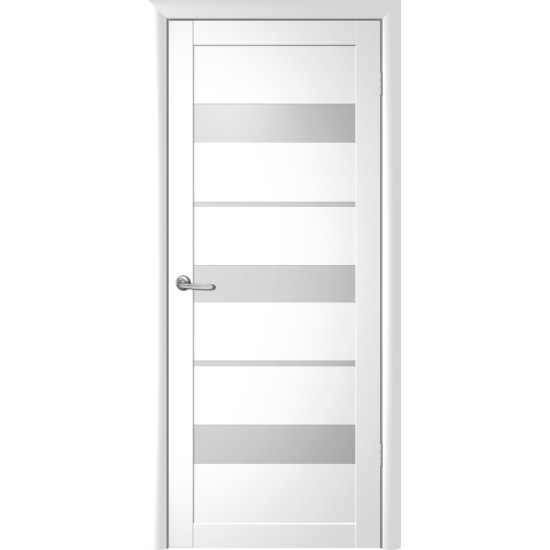 Luxdoors модель Прага колір білий вініл зі склом
